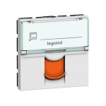 Legrand - prise rseau rj45 cat6 ftp volet orange format 45x45mm 2m lcs2 sans support ni plaque mosaic ...