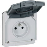 Legrand ? prise de courant �tanche 2p + t 16a ? ip66 pour environnements humides ? installation en saillie ...