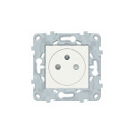 Prise 2p + t affleurante 16a connexion rapide - blanc - unica - schneider