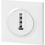 Prise t�l�phone en t dooxie livr�e avec plaque carr�e blanche - emballage blister - legrand