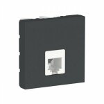 Schneider electric - prise tlphonique rj12 2 modules anthracite schneider nu349754