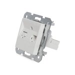 Prise tlphonique panasonic karre 1 x rj11 - bastidor mtal garras - couverture blanc