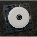 Prise tv simple m�le c�liane - blanc avec support - legrand