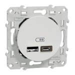 Schneider electric - prise usb double - odace type a + c - 5 vcc - 2, 4 a Schneider electric - prise usb double - odace type a + c - 5 vcc - 2, 4 a
