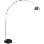 Privatefloor - lampadaire avec base en marbre - lampe de salon - bouw noir