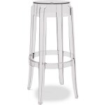 Privatefloor - tabouret design transparent - 75cm - victoria queen transparent