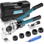 Pro pince � sertir pour tube tuyau en cuivre acier carbone / inoxydable avec contour en v12 v15 v18 v22 ...