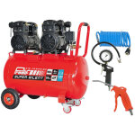 Prodif pack compresseur super silent sil1003 100l 3cv + kit 3 accessoires raccord rapide