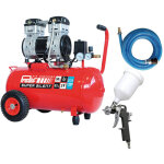 Prodif pack compresseur super silent sil850 50l 2cv + tuyau 5m + pistolet de peinture