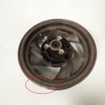 [produit d'occasion] jante avant 10 pouces origine pour scooter peugeot 50 zenith 1993