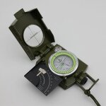 Boussole de poche professionnelle avec clinomètre et sangle de transport pour la chasse, la randonnée ... Boussole de poche professionnelle avec clinomètre et sangle de transport pour la chasse, la randonnée ...