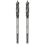 Aiperq - professionnel foret  bois 12mm x 165mm x 2pcs mche  tarire avce auto - aliment pointe pilote, ...