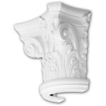 Profhome decor - chapiteau de demi - colonne 115001 profhome colonne lement dcorative style corinthien ...