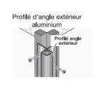 Profil d'angle alu extrieur pour bardage - coloris - aluminium brut, epaisseur - 4cm, largeur - 4. 3 ...