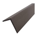 Profil d'angle bois composite pour bardage - coloris - gris anthracite, epaisseur - 6 cm, largeur - 6 ...