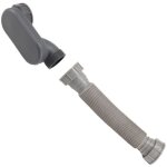 Profil bas 1 1 / 2 pouce siphon flexible pour baignoire douche tuyau de vidange plat sur pied