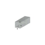 Profil carra cm 100 h argent tube carra aluminium 15x15x1 mm