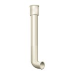 Profils de france - dauphin coud en fonte couleur sable, diamtre 100 mm, longueur 1 m