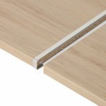 Profil de jonction droite gris l. 67 x l. 2. 8 cm - centrale brico