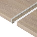 Profil de jonction droite gris l. 67 x l. 3. 8 cm - centrale brico