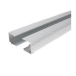 Profil d'obturation couverture polycarbonate l 98 cm ( x 2 pi�ces) - coloris - aluminium, epaisseur - ...
