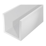 Profil u plastique 2000 / 12x10mm blanc