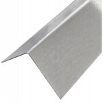 Profil� de finition d'angle en acier inoxydable 30x50x1 mm 20 cm