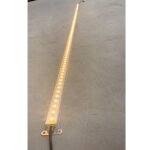 Profil� led 24w alu rigide de 2m lumi�re blanc chaud 2700k 2400lm alim 24vdc (driver non incl) dimmable ...