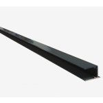 Profil d'obturation pour plaque polycarbonate alvolaire 16 mm laqu blanc ou gris l 98 cm - coloris ...