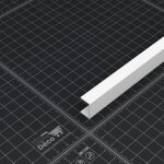 Profil pvc en u 16 x 9 mm - longueur 1. 80 m - blanc
