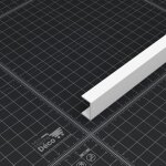 Profil pvc en u 19 x 9 mm - longueur 1. 80 m - blanc