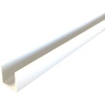 Profil u aluminium, lg 1950mm (10 x 10 x 10 x 2 mm, laqu blanc) homewell