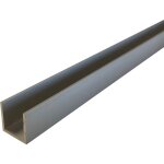 Homewell - profil u aluminium, lg 1950mm (20 x 20 x 20 x 1, 3 mm, anodis argent)