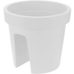Jardini�re ronde pour balcon 28 cm blanc
