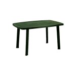 Progarden - table de jardin 100 cm en plastique vert