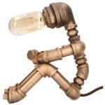 Progrs lampe industrielle tuyau robot lampe style industriel peinture haute temprature rtro robot ...