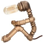 Progr�s - robot lampe industrielle tuyau robot lampe style industriel peinture haute temp�rature r�tro ...