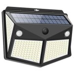 Project solaire ext�ri spot led applique murale avec d�tect de mouvement 260led ip65