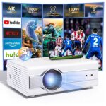 Projecteur 1080p auto - focus 5g wi - fi - compatible console - pc & smartphone - 300  cran - bluetooth ...