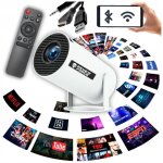 Projecteur android tv wifi mini 4k enceinte portable intelligente + ia