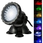 Projecteur aquarium avec base ip68 3. 5w 12v lampe spot eclairage submersible multicolore angle r�glable ...