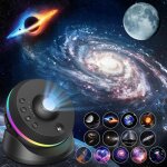 Projecteur ciel etoile, 4k hd planetarium projecteur avec 13 disques de film, rotatif 360� projecteur ...