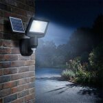Projecteur ext�rieur solaire led esteban ? d�tecteur, 850 lumens