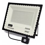 Projecteur led halogène avec détecteur de mouvement 200 w ip Projecteur led halogène avec détecteur de mouvement 200 w ip