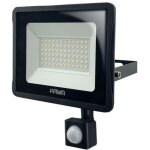 Projecteur led 30w noir d�tecteur de mouvement ext�rieur ip44 temp�rature de couleur: blanc chaud 2700k ...