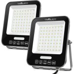 Projecteur led d'extérieur 50 w 5 500 lm 6 500 k étanche ip66, lot de 2 Projecteur led d'extérieur 50 w 5 500 lm 6 500 k étanche ip66, lot de 2