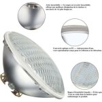 Projecteur led par56 pour piscine, lampe de plong�e �tanche ip68 300w, 12v dc / ac, lumi�re blanche chaude ...