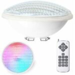 Projecteur led par56 submersible �tanche ip68 pour piscine 12 w avec t�l�commande. ce projecteur rgbw ...