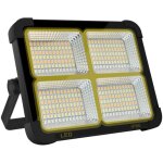 Projecteur led rechargeable 100w, lumi�re de travail lanterne portable avec panneau solaire, 6000mah ...