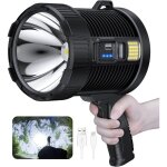 Projecteur led rechargeable, grande lampe torche d'ext�rieur ultra - lumineuse avec �clairage cob, 6 ...